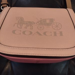 Authentic Coach pink crossbody purse